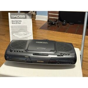 Vintage Koss CL1148SL Stereo CD Player AM FM Clock Radio , W/manual , Works Grea